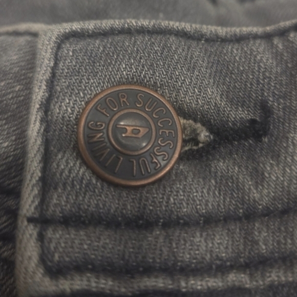 NWT Diesel D-Joy Slim Jeans Black Grey Wash W28 L30 NWT - Picture 9 of 12